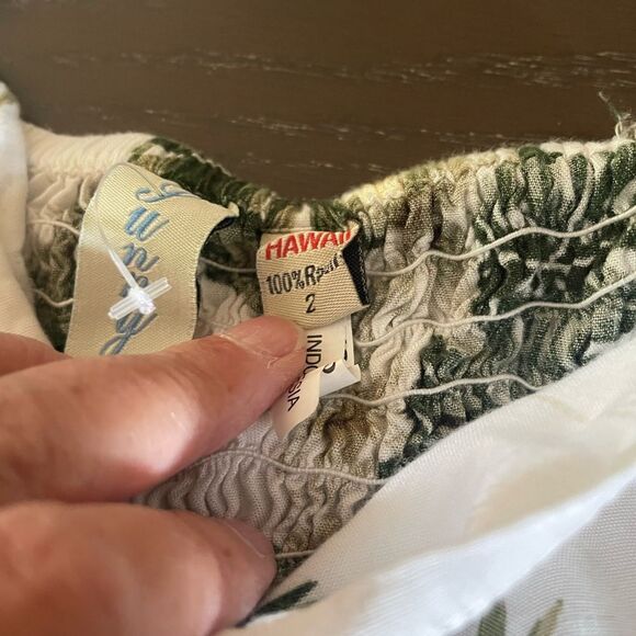 2 Vintage Girls Rayon Hawaiian Dresses Sunny and Paradise Made in the USA - Picture 5 of 16